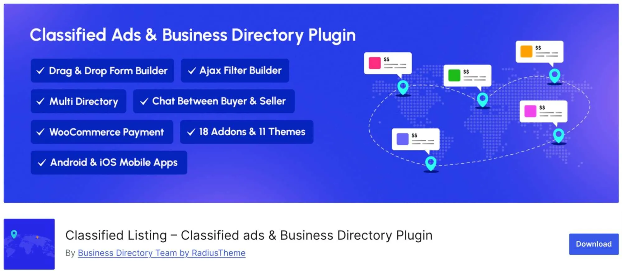 Classified listing