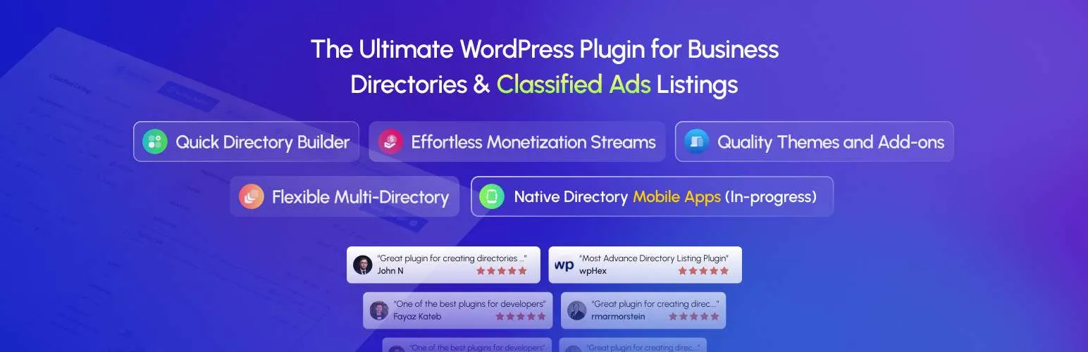 Business Directory Website Builder