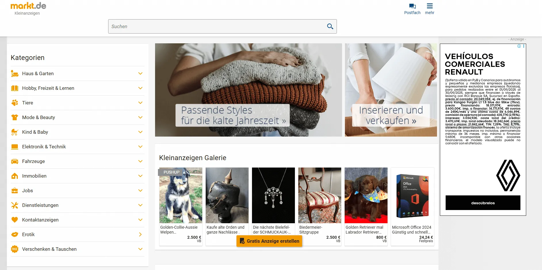 Germany classified submission sites